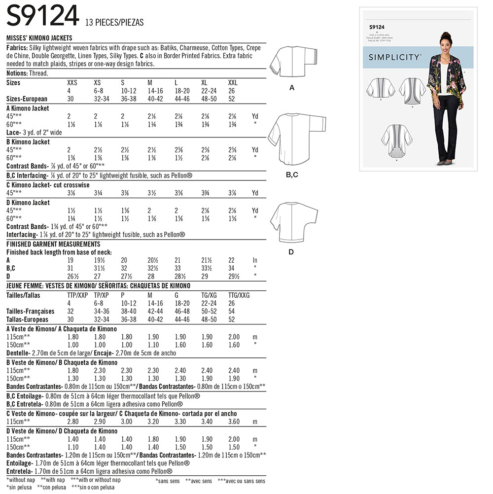 Pattern: Simplicity 8172 Kimono – SewBatik