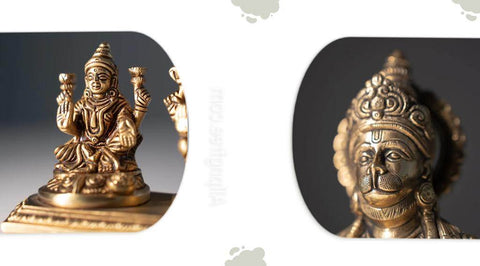 indian brass home decor idols