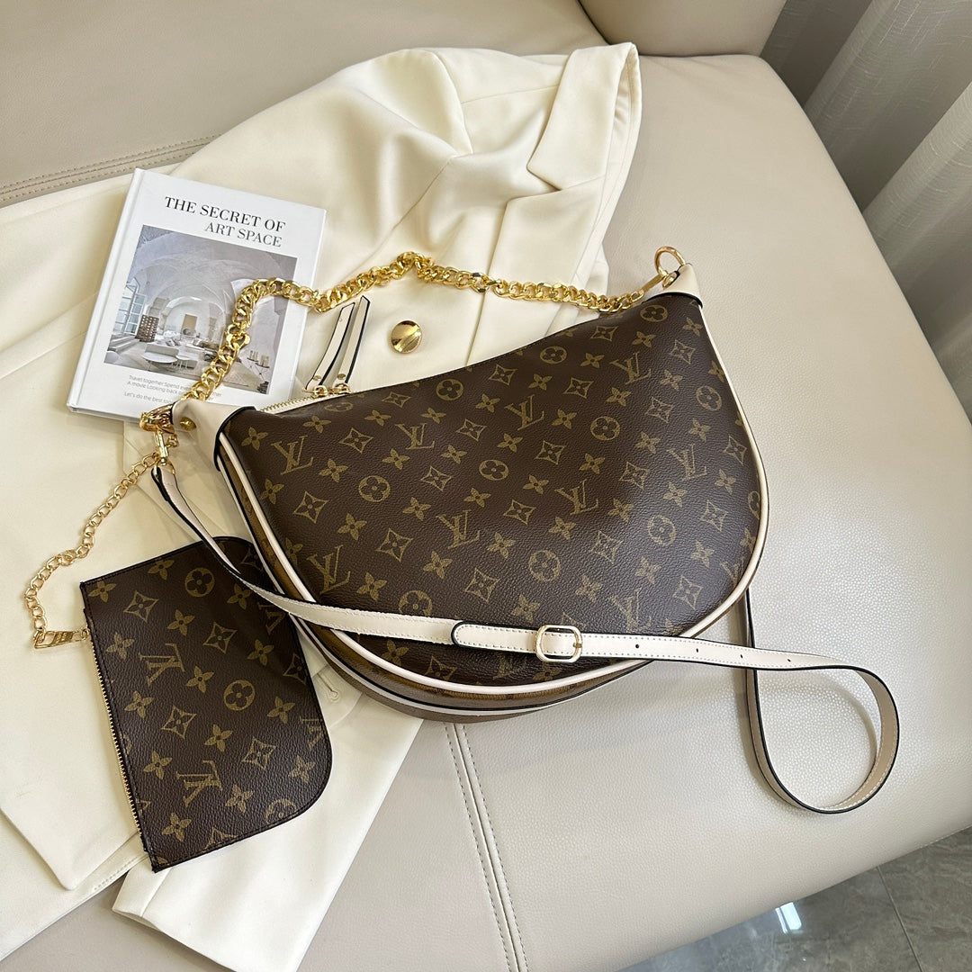 LV Louis Vuitton Fashionable and high-quality crossbody shoulder bag underarm bag wallet two-piece s