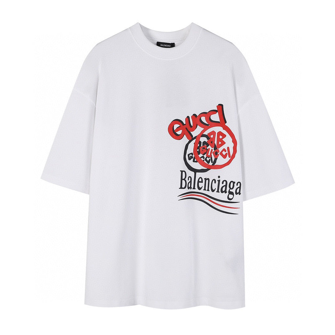 GG&Balenciaga Fashion casual simple short-sleeved T-shirt to