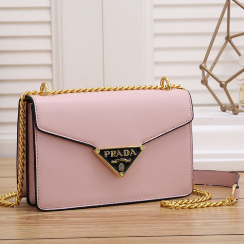 Prada GG Fashion Women Leather Shoulder Bag Chic Handbag Crossbody