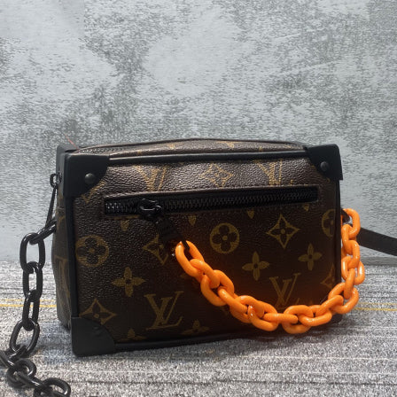 LV Louis Vuitton Shopping Leather Tote Handbag Shoulder Bag Purs