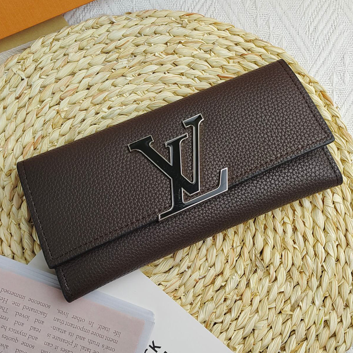 Louis Vuitton LV Women Men Fashion Leather Wallet Purse