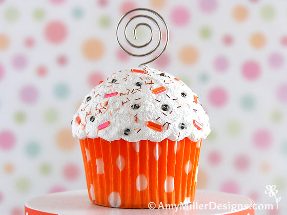 Halloween Cupcake Note Card Holder by Amy Miller Designs