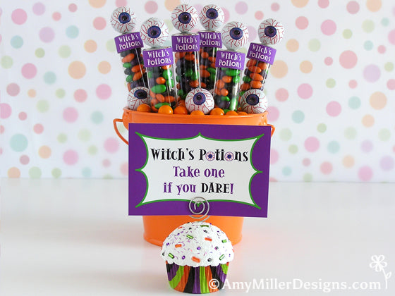 Halloween Faux Cupcake Note Holder by Amy Miller Designs