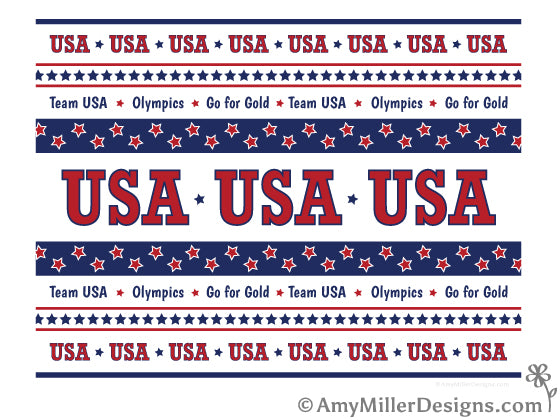 USA Olympics Free Printable by Amy Miller Designs