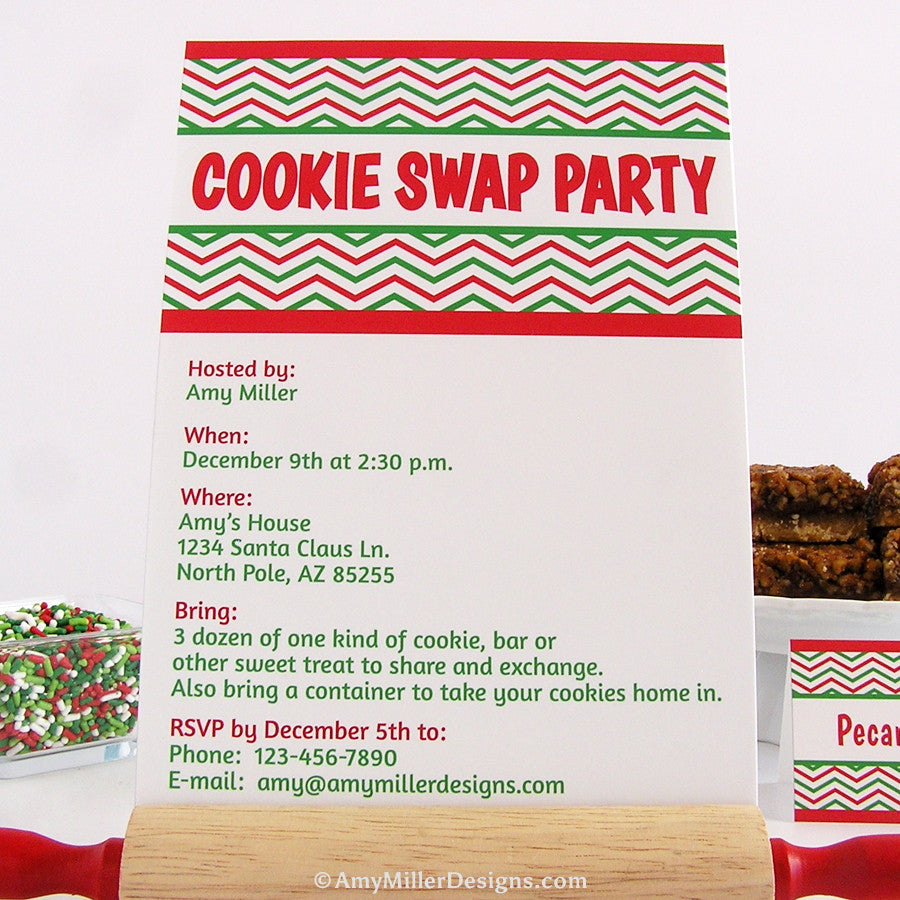 Cookie Swap Invitation | Amy Miller Designs
