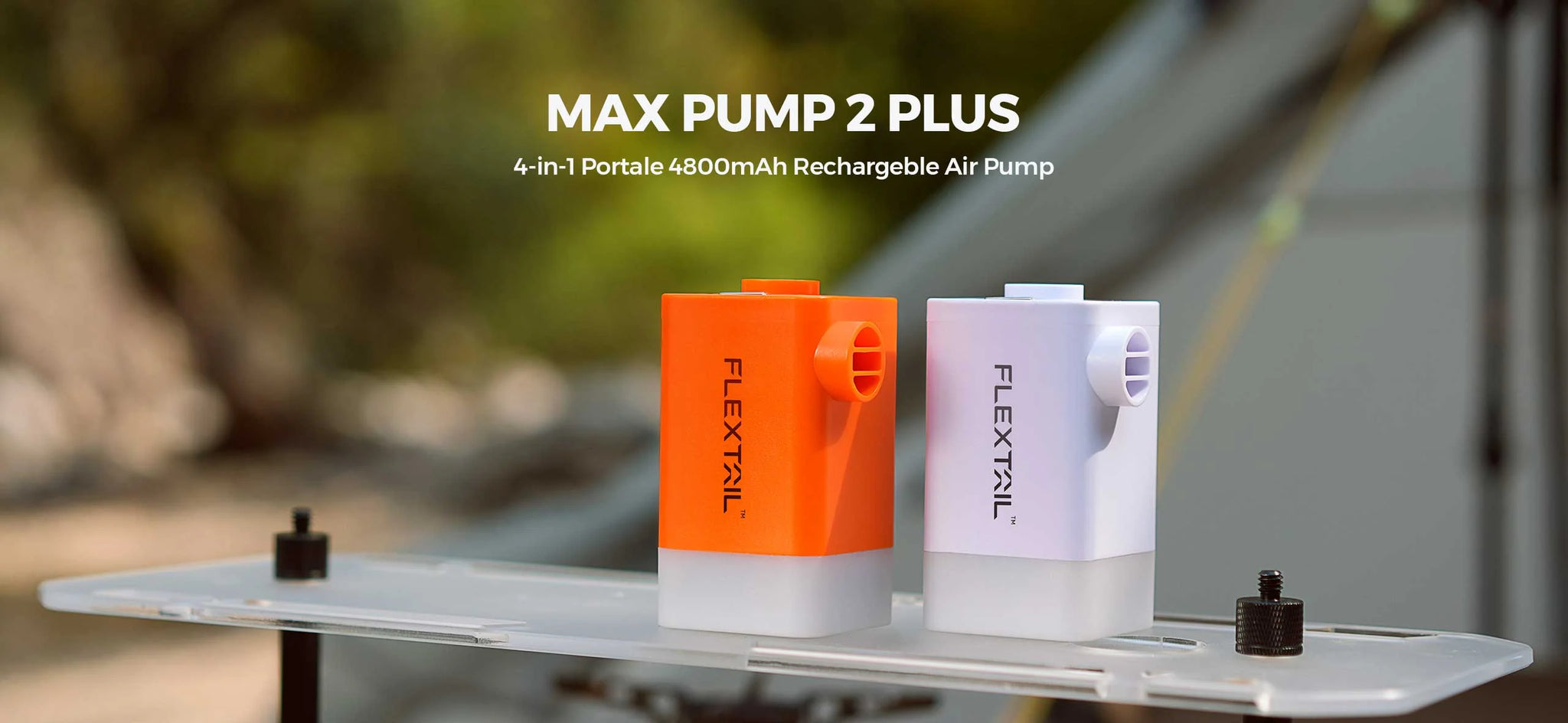 MAX PUMP 2 PLUS- 4 in 1 Portable 4800mAh Rechargeable Air Pump