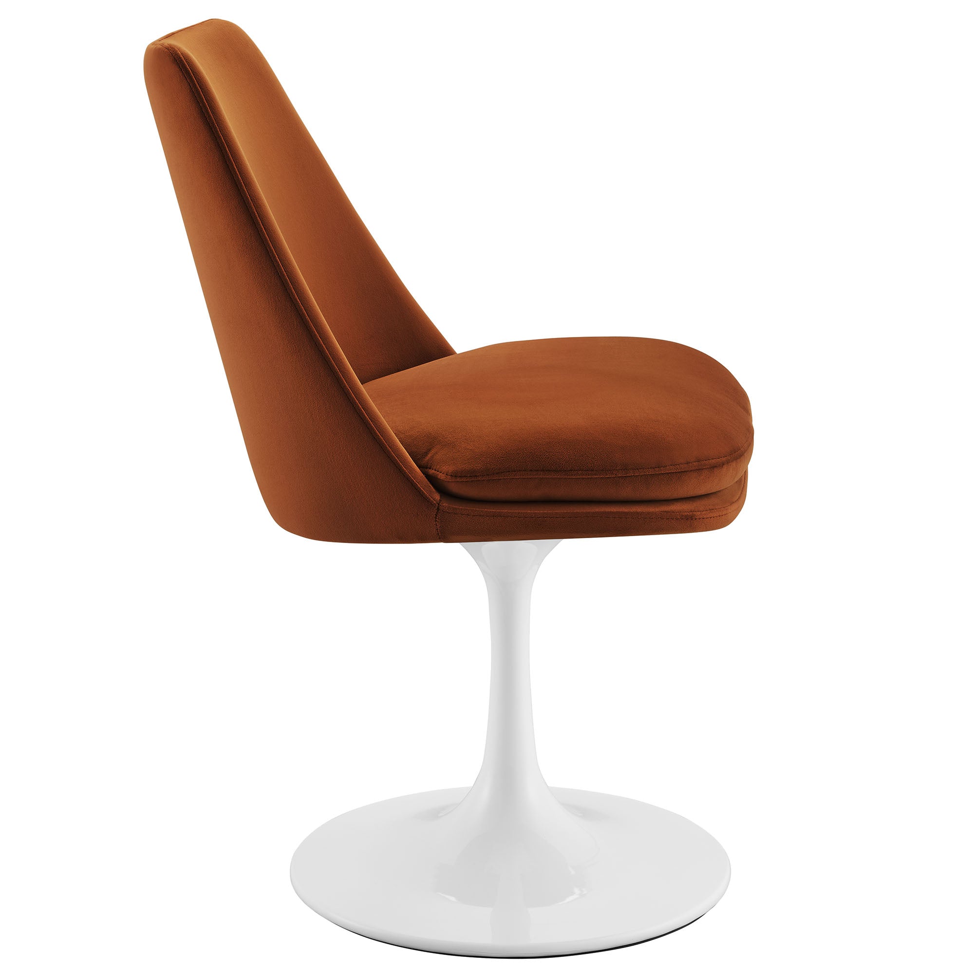 Dining Chair with Pivoting Feature and Luxurious Plush Velvet