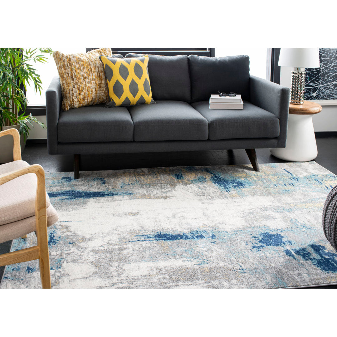Genessys 10' x 13' Rectangle Performance Abstract Rug for 17 Stories Living