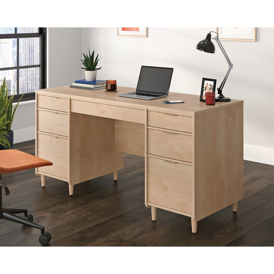 Millwood Pines Ausherman Desk in Natural Maple Color