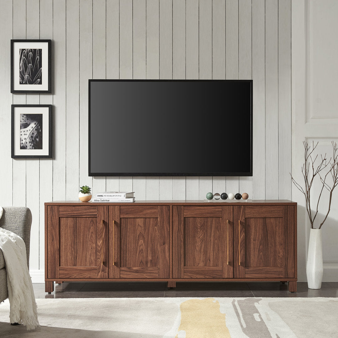 Chabot TV Stand for TVs up to 78" Latitude Run® Color: Walnut - Image 10