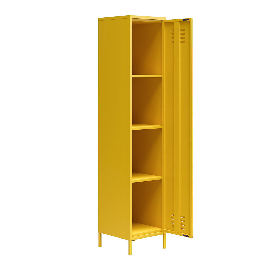 Gioia 4 - Shelf Storage Cabinet Hashtag Home Color: Mustard Yellow - Image 8