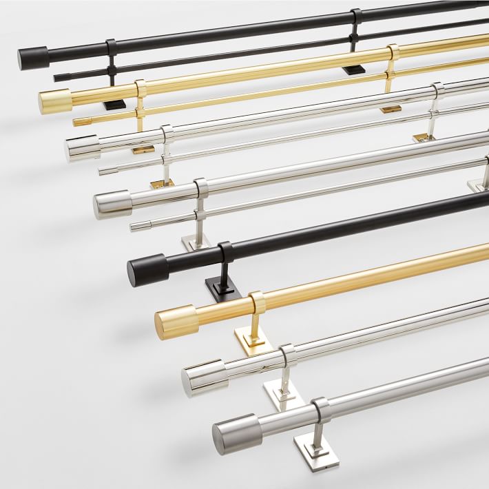 Extra-Large Double Metal Curtain Rod: 60'' - 108''