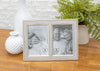 Roman 19927 Our 25th Anniversary Silvertone Beaded Double Picture Frame