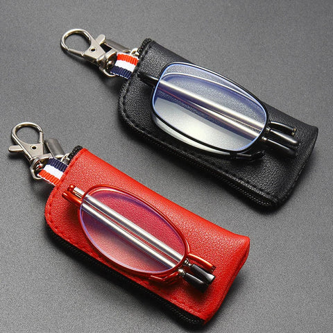 Portable Folding Reading Glasses  - With Storage Bag