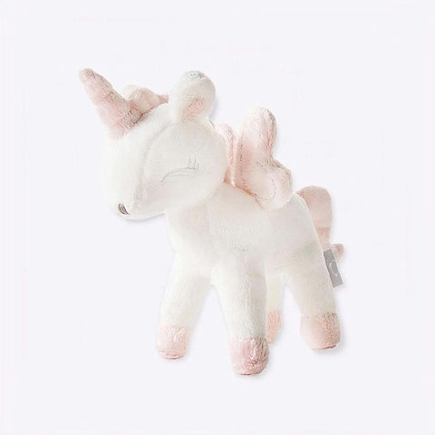 White Fluffy Cuddly Pink-accented Unicorn Stuffed Animal