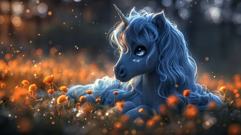 Blue baby Unicorn