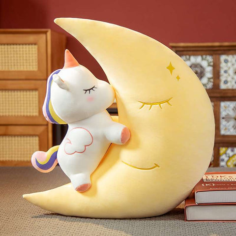 Cresent Kawaii Unicorn Pillow