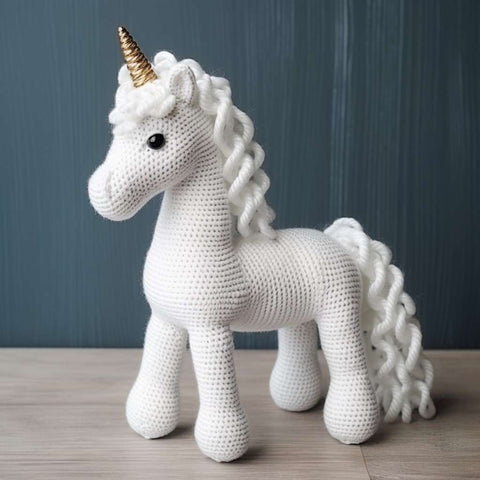 whtie unicorn toy