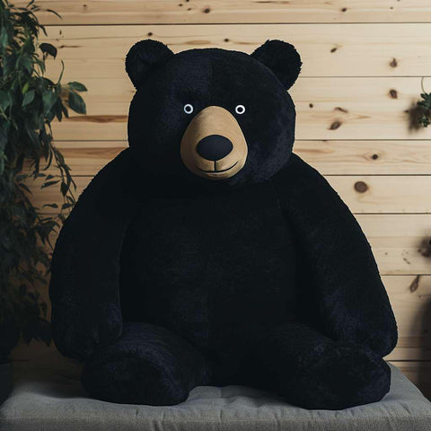 Giant Black Bear Stuffed Animal