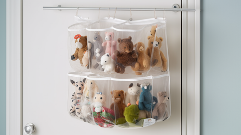 Carry stuffed animals in a Hanging Basket