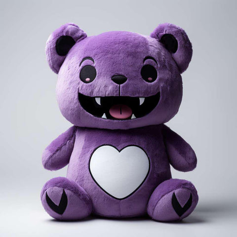 Kawaii Pastel Goth Vampire Bear Stuffed Animal