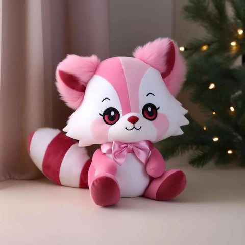 Lovely Pink Raccoon Stuffed Animal