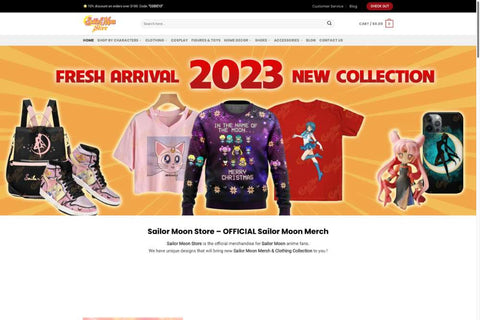 Screenshot from Sailor Moon Store