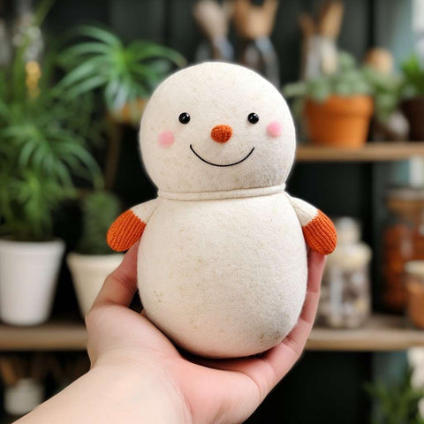 Chubby and Cute Snowman Stuffed Animal