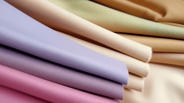 tissus pur coton aux couleurs claires