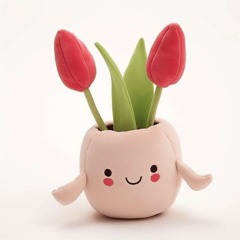Potted Red Tulip Toy