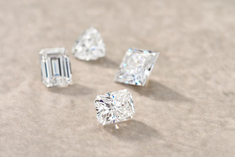 Forever One Charles & Colvard loose moissanite : emerald, princess, radiant