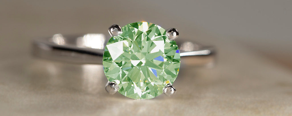 Green Diamond Ring