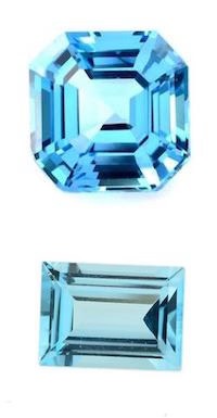 london blue topaz asscher and baguette cut