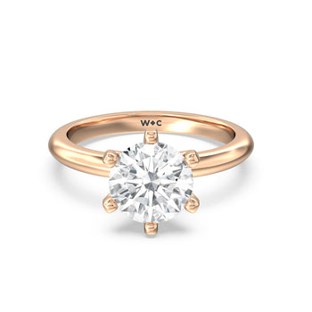 Classic Six Prong Solitaire Diamond Engagement Ring