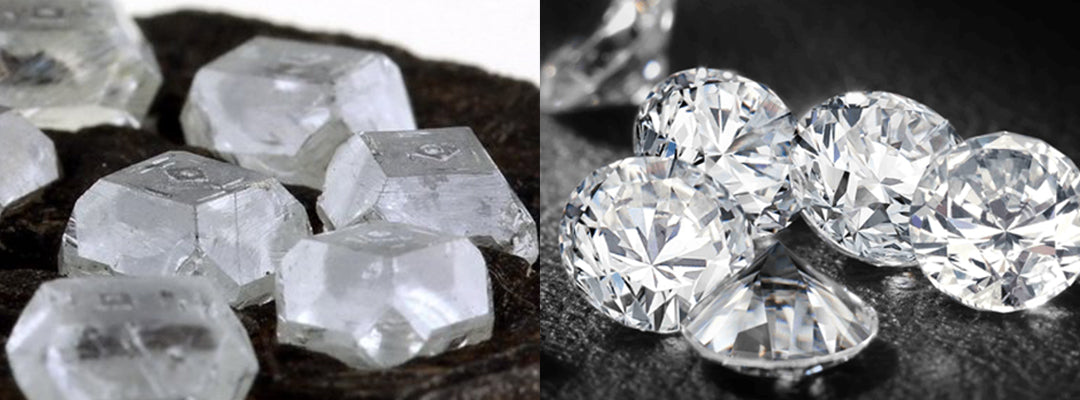 rough vs polish diamonds