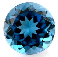 Blue Topaz Round Brilliant Shape