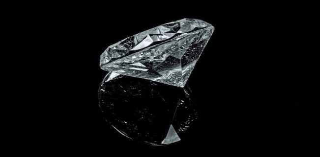 diamond on black background