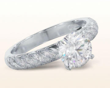 Best Engagement Rings for Teachers Braided Row Diamond