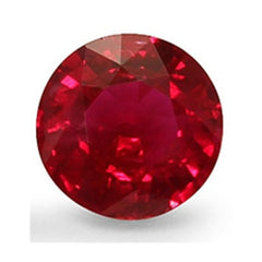 Round red natural AAA quality Ruby