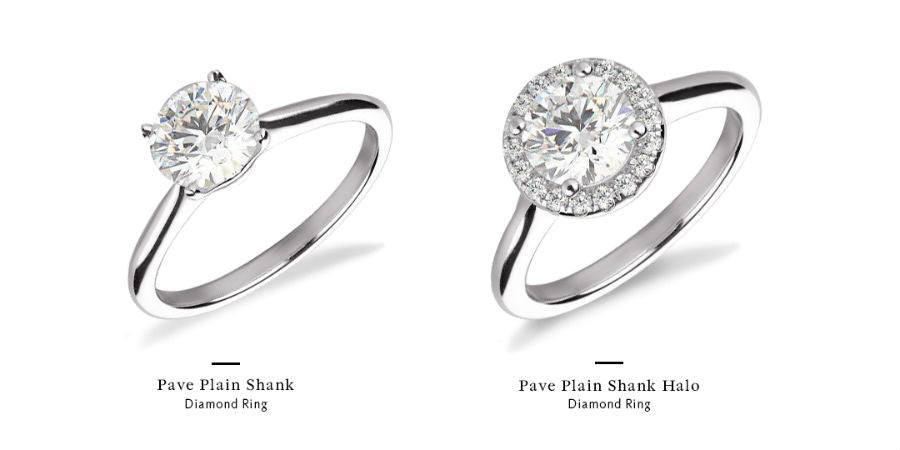 how to buy an engagement ring on a budget by getting a bigger looking stone with a halo