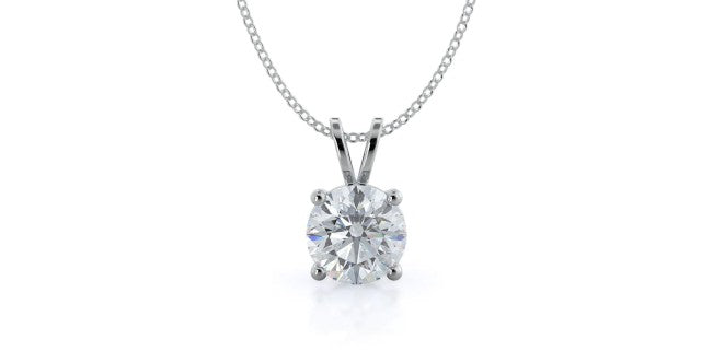 Shop Diamond Solitaire Necklaces & Pendants in Gold & Sterling Silver |  Jewelili
