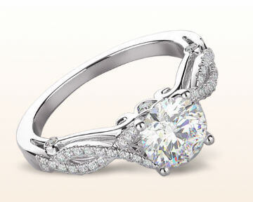 twisting engagement rings grace
