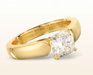 Open Cathedral Diamond Engagement Ring