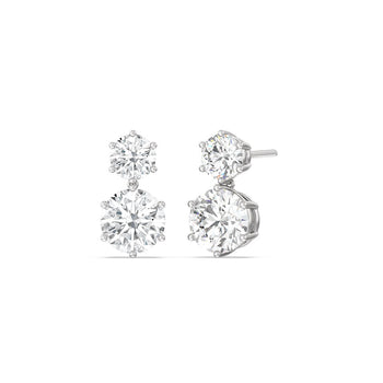 Diamond Duo Stud Earrings