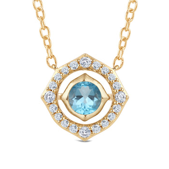 Signature Aquamarine Birthstone Necklace