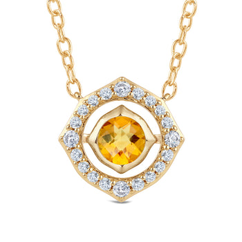 Signature Citrine Birthstone Necklace