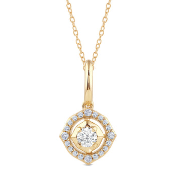 Signature Diamond Frame Pendant