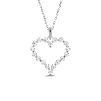 Lab Diamond Heart Pendant